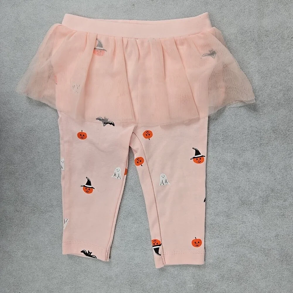 Carter's Baby Girl 6 mo "So Cute Scary" Halloween Long Sleeve 2 piece NWT - Picture 5 of 6